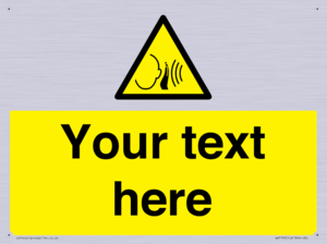 Custom warning sudden loud noise